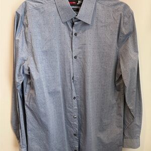 JF J.Ferrar Light Blue Button-Down Shirt